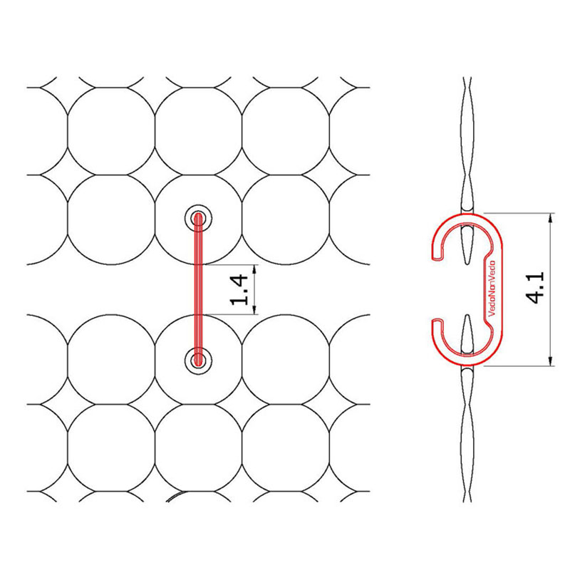 Plastic hooks for Vedononvedo 2